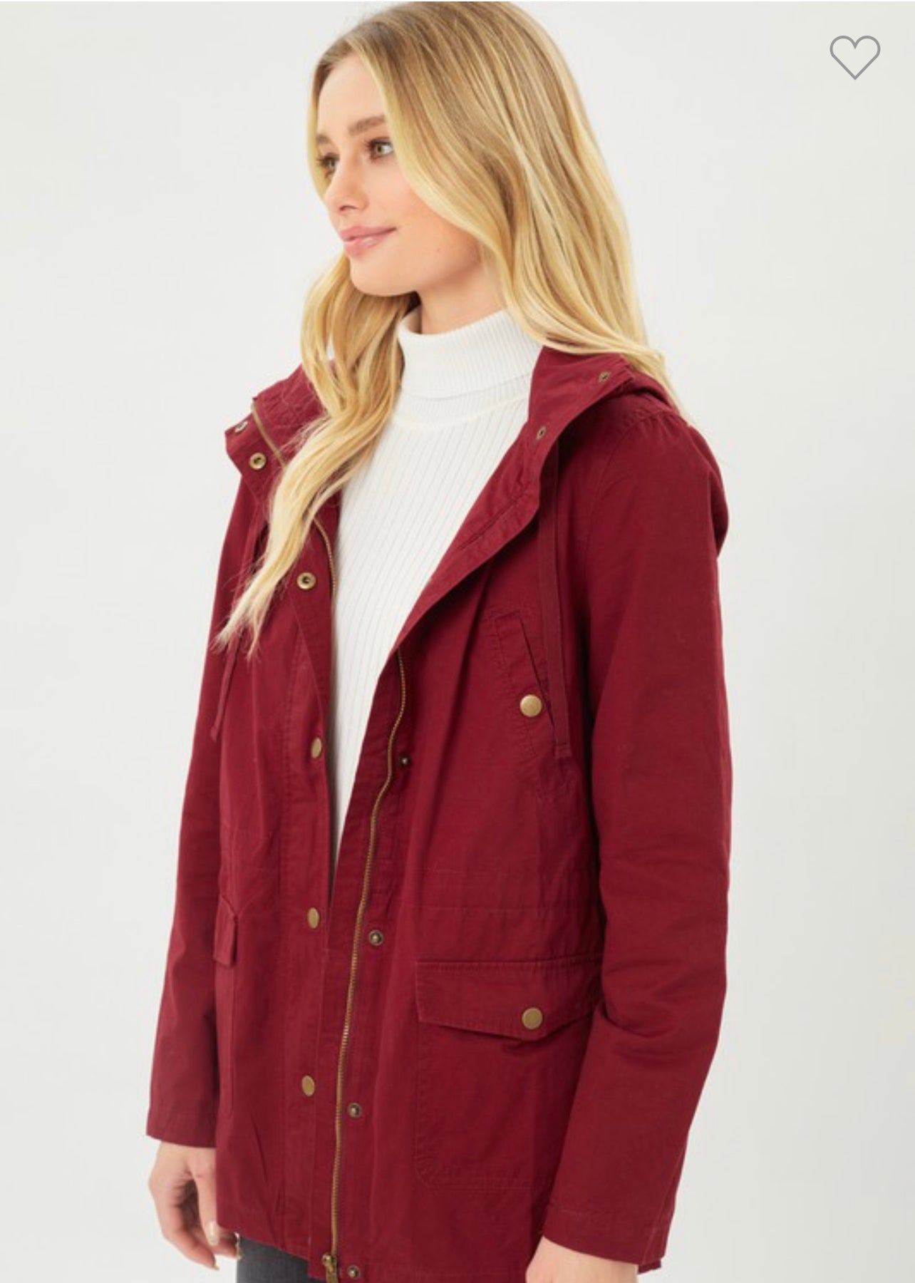 Janice - Wineberry Utility Anorak Jacket