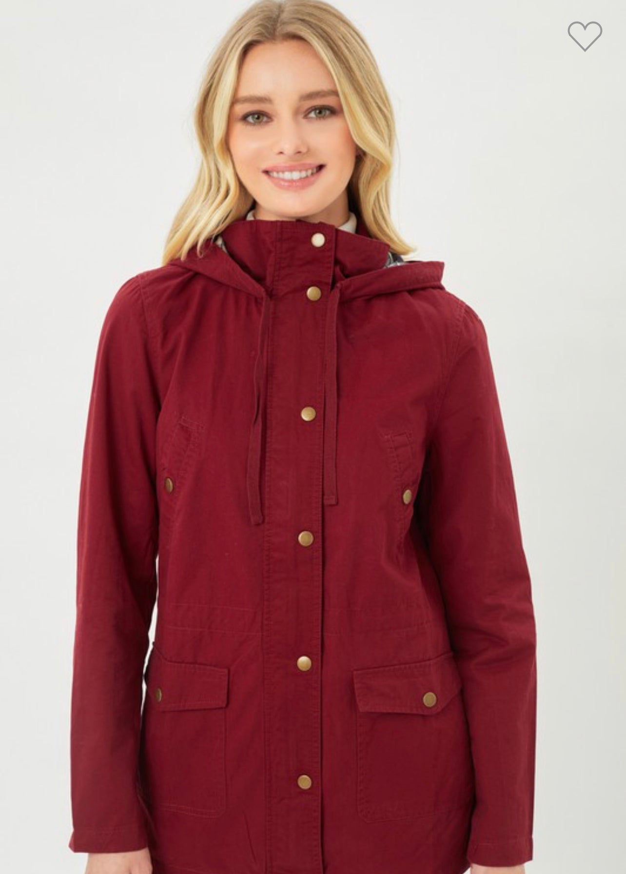 Janice - Wineberry Utility Anorak Jacket